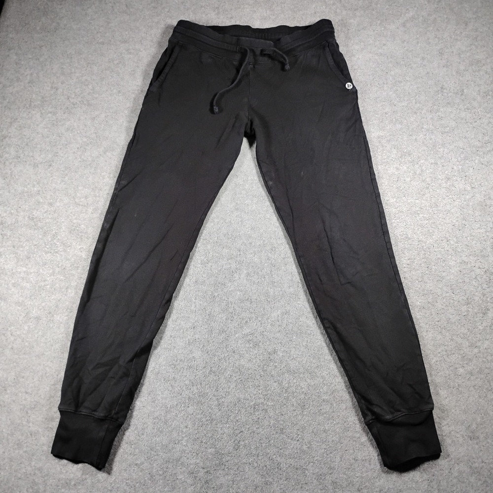 American Giant Women's Black French Terry Classic Jogger Pants Sweatpants Size M